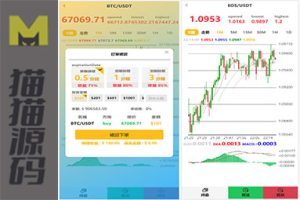 4语言微盘仿交易所源码/K线正常/秒合约/质押