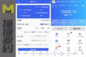 全新用户界面的影视投资系统源码/日语投资系统/优惠加息赠券/虚拟货币充值/在线客服支持