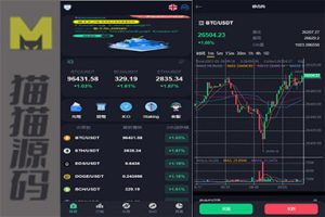二次开发的多语言交易所系统源码，包括秒合约交易、质押矿机和新币认购功能