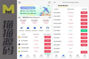 全开源白色UI区块链、8国语言、币币合约交易